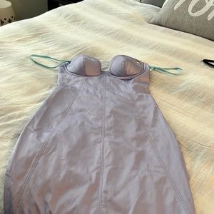 Fitted lovely lilac dress for summer